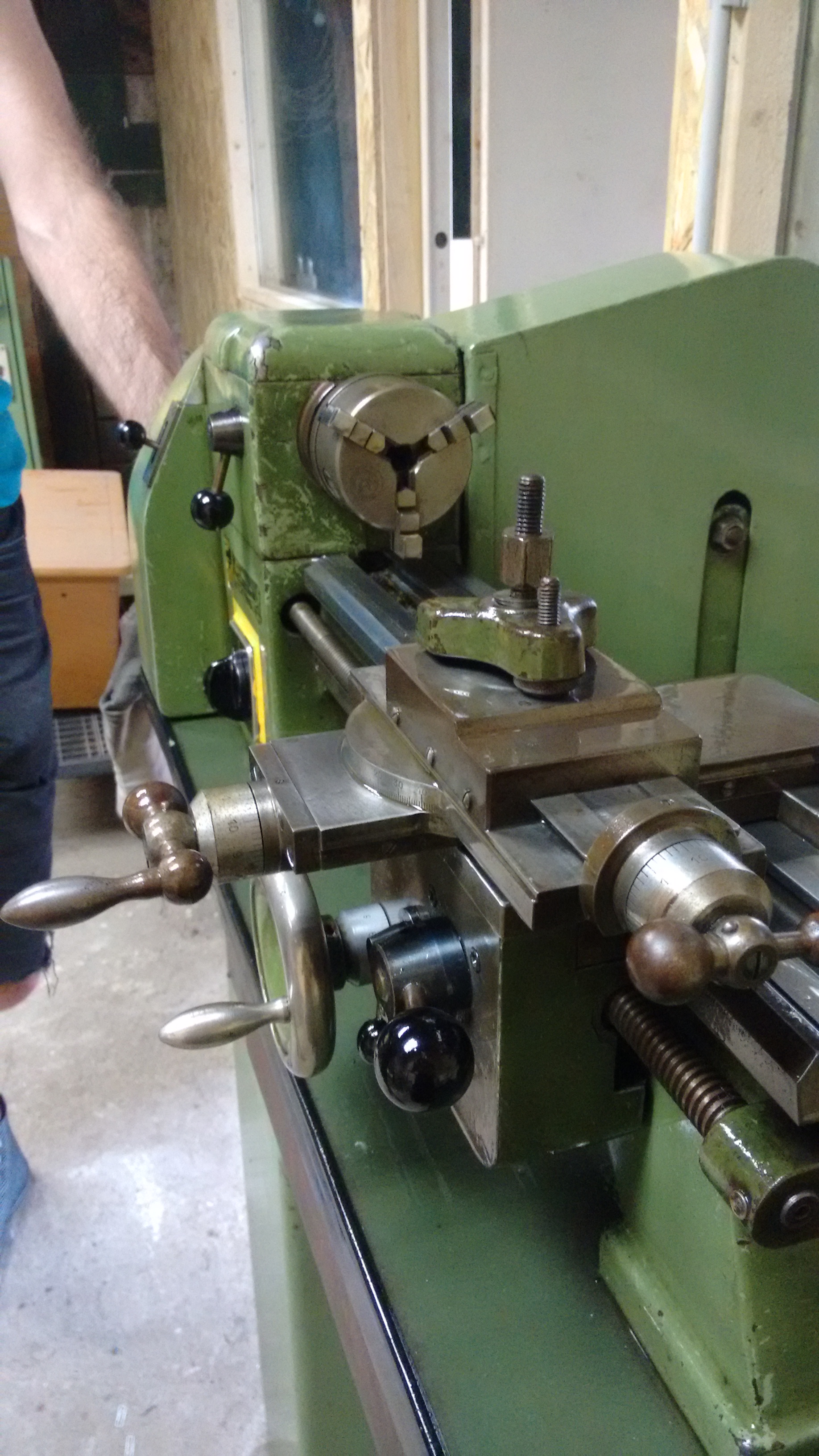 Drehbank in dere Studiwerkstatt